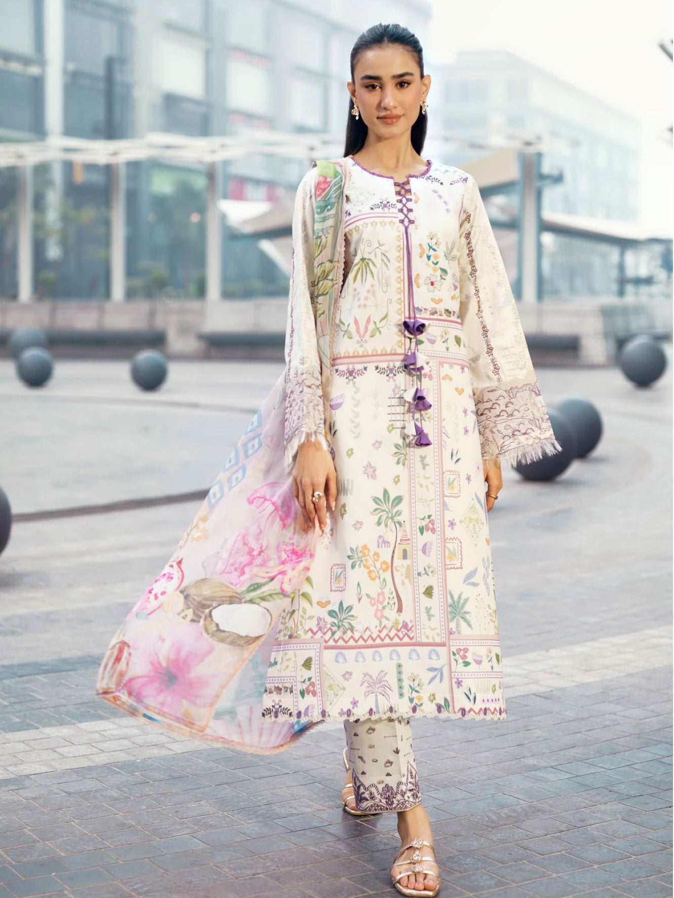 Zync by Florent Embroidered Lawn Vol:2 FZ-9A Vol:2
