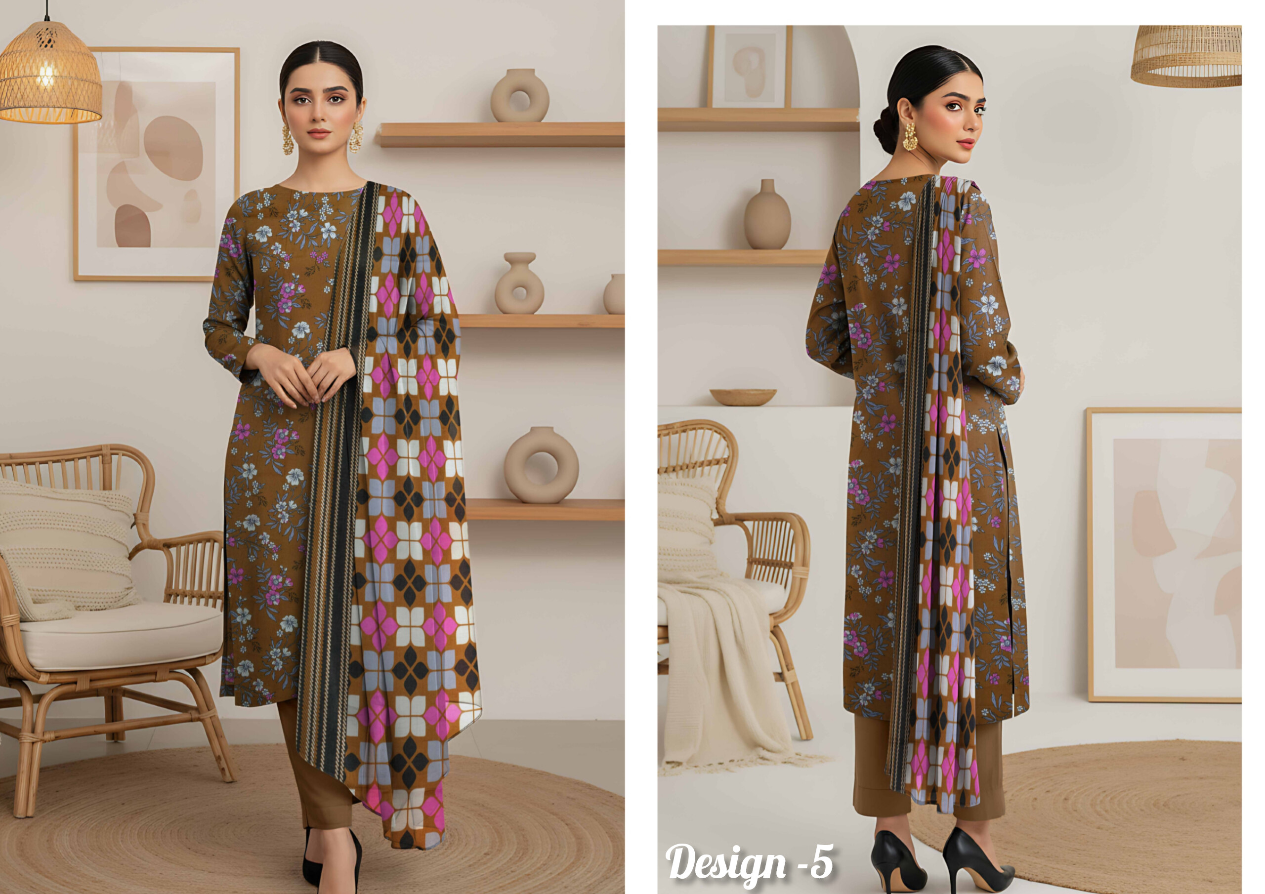 BISMA BY FIZA NOOR LAWN (vol-5) Design-5