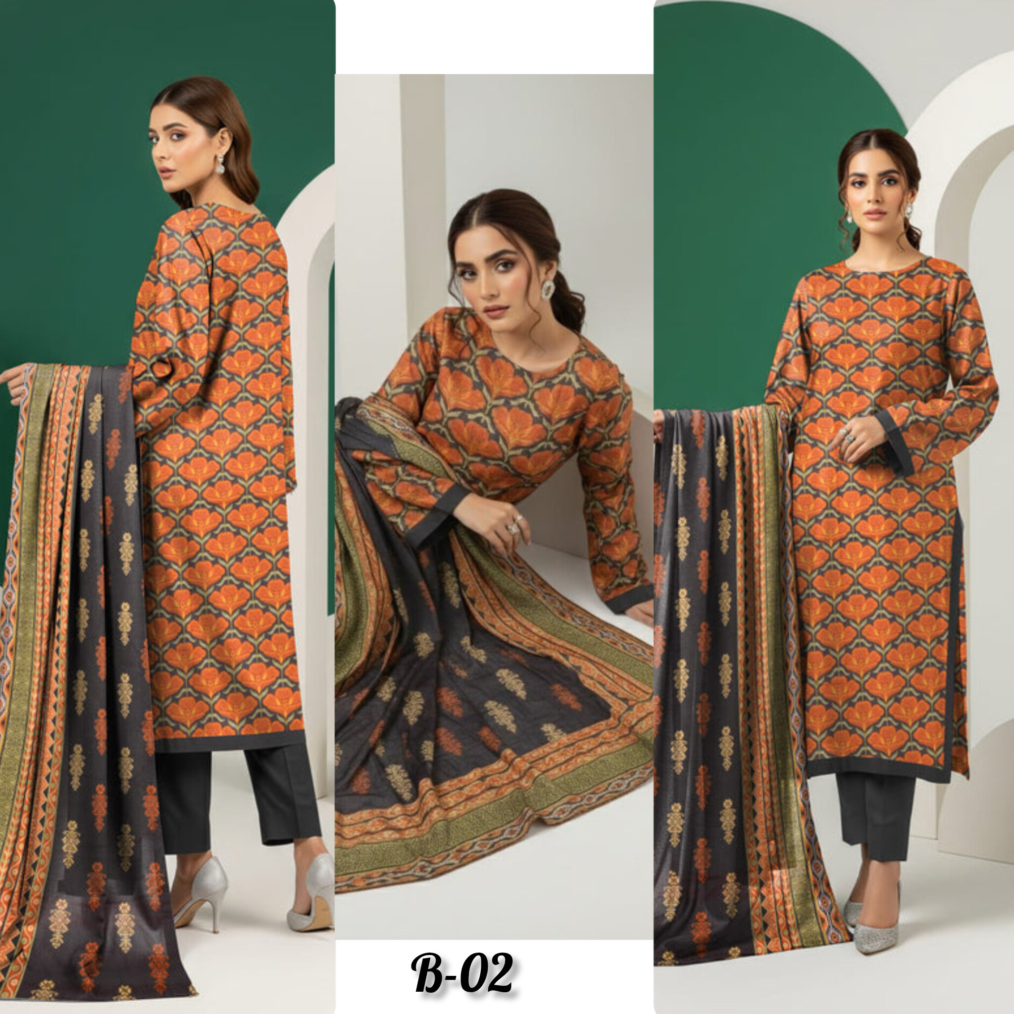 BISMA BY FIZA NOOR LAWN (vol-6) B-02