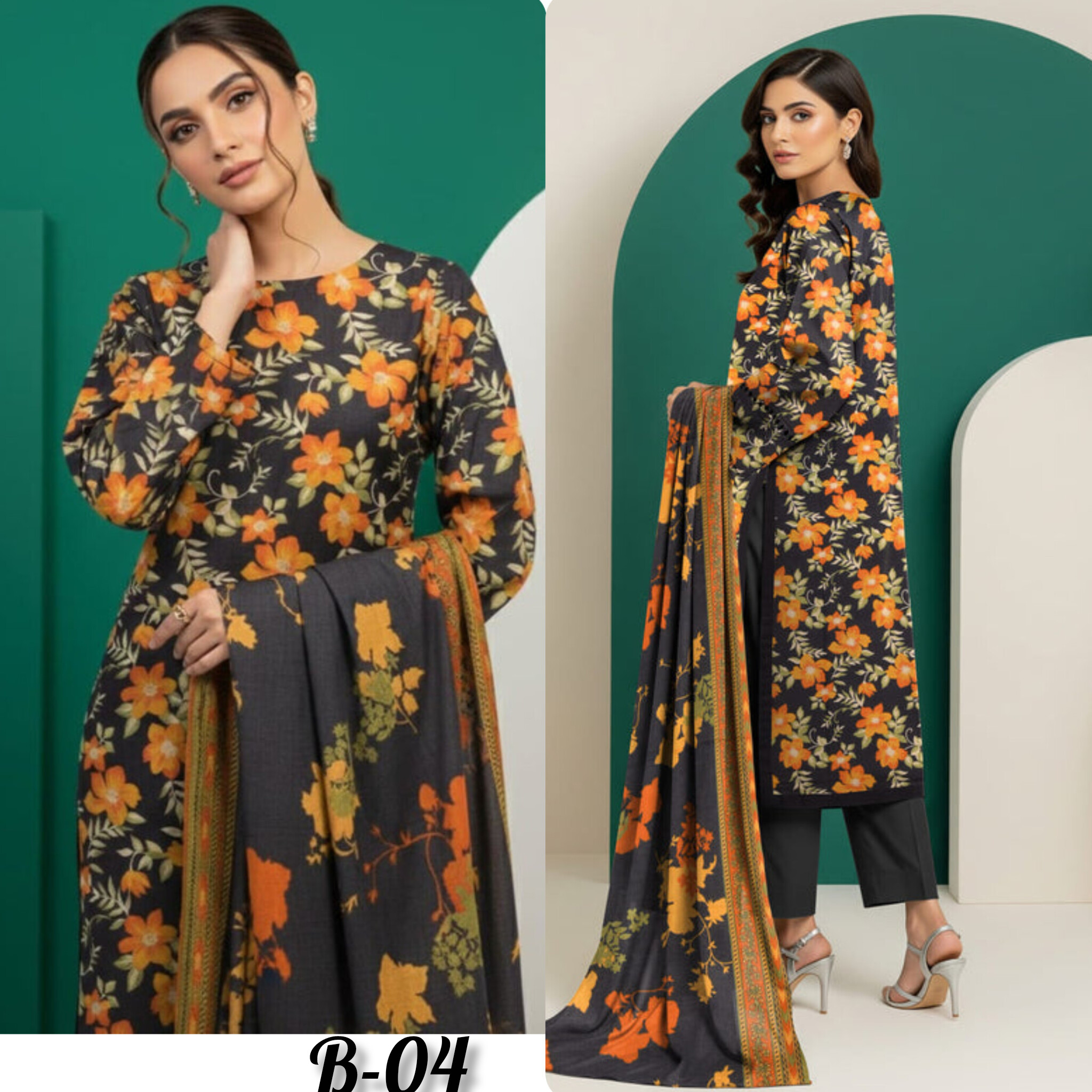 BISMA BY FIZA NOOR LAWN (vol-6) B-04