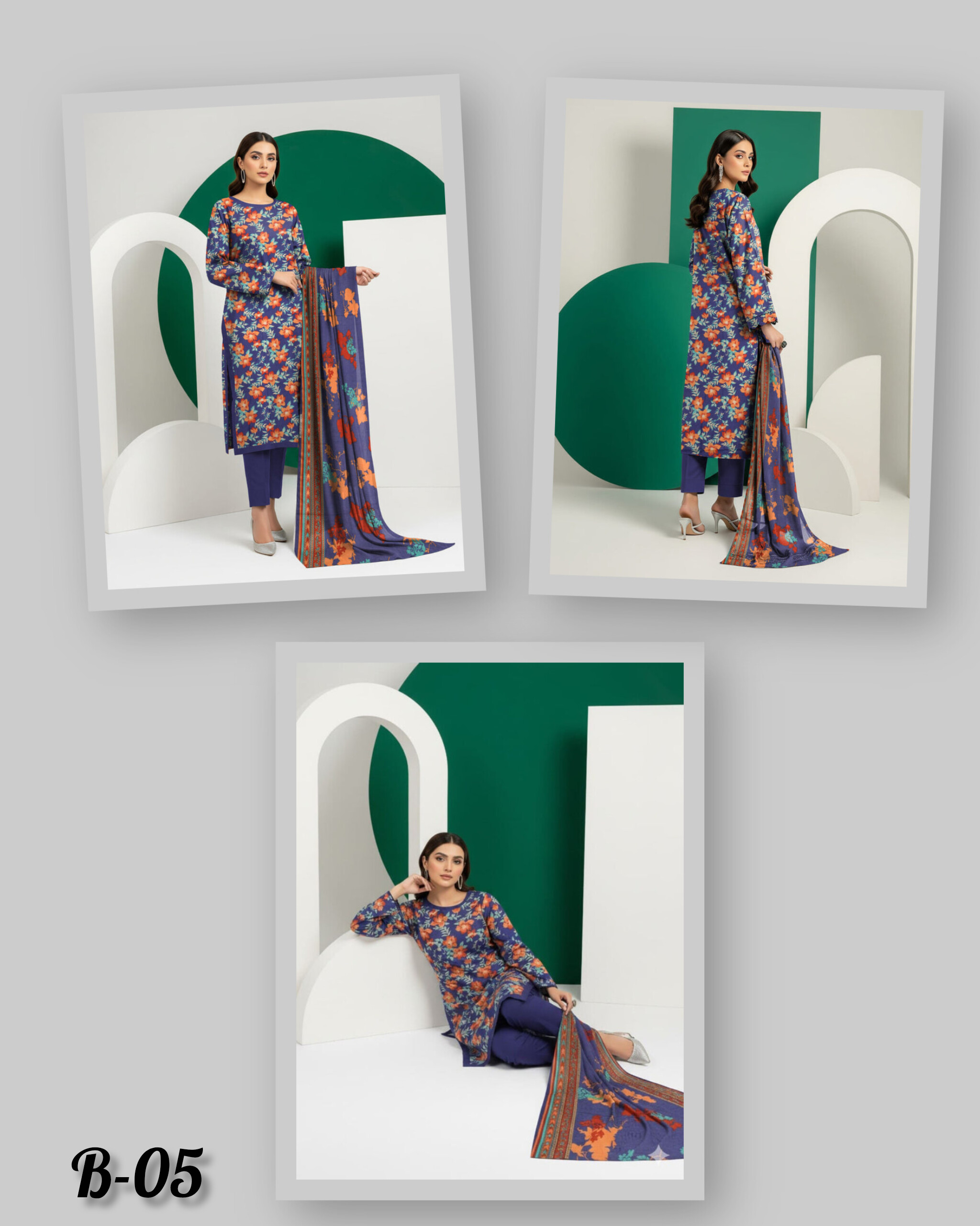 BISMA BY FIZA NOOR LAWN (vol-6) B-05