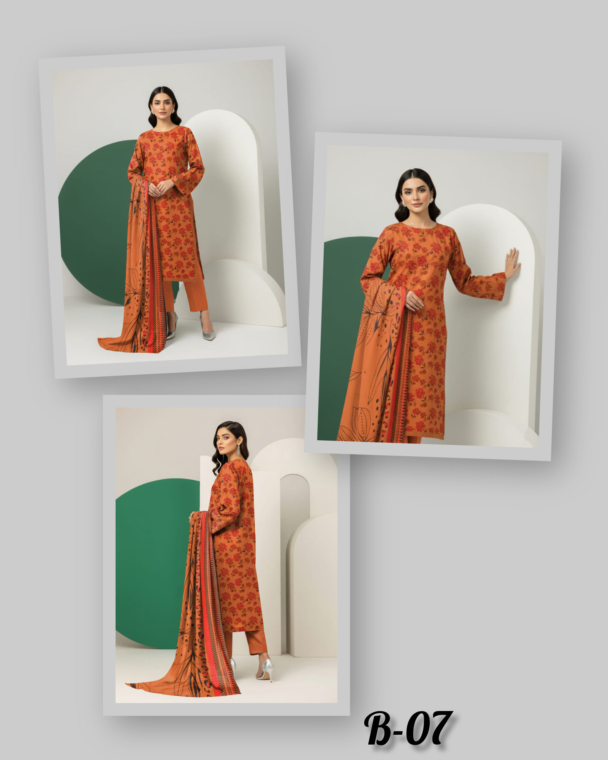 BISMA BY FIZA NOOR LAWN (vol-6) B-07