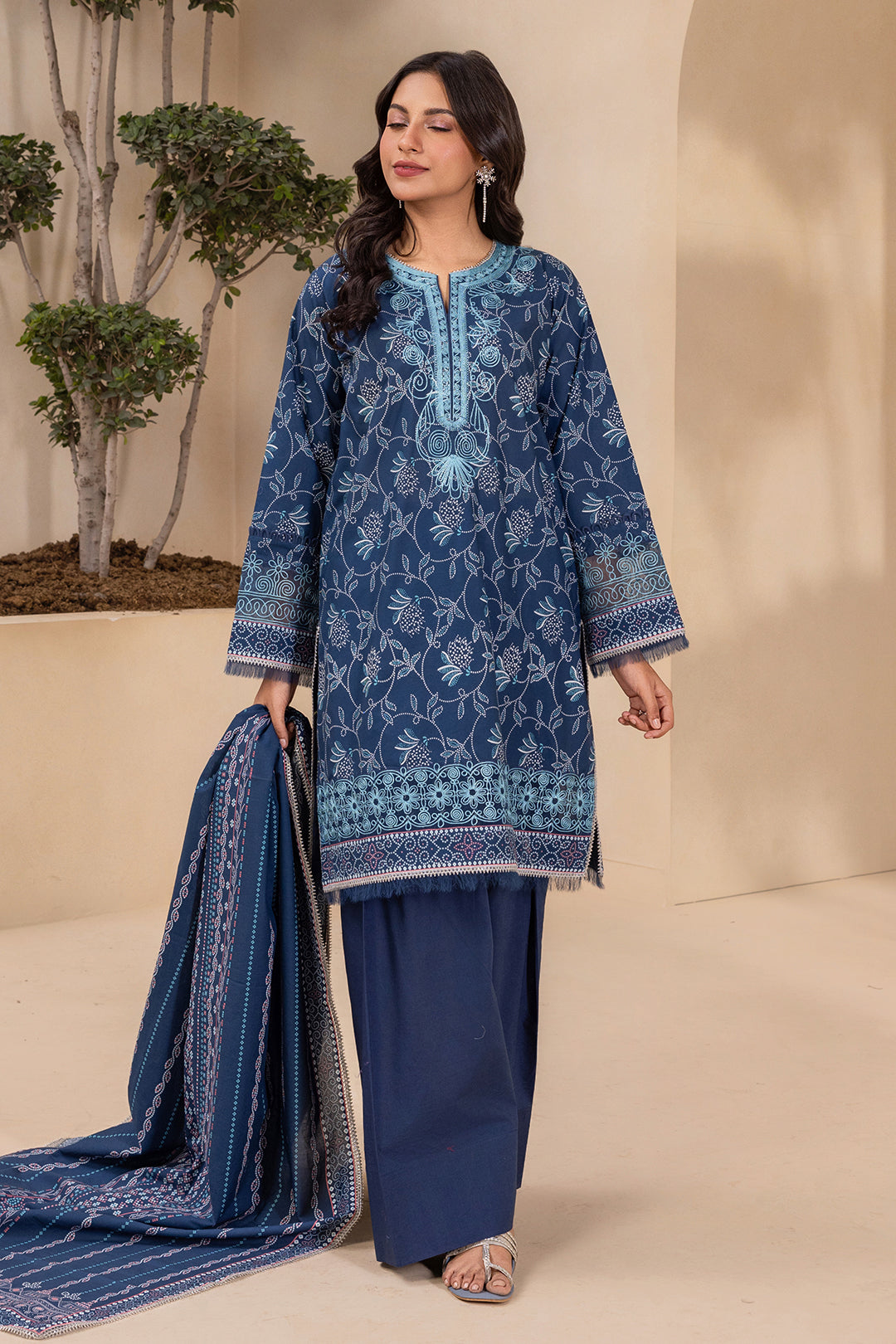 Unstiched Lawn Collection BY Zellbury (WUS26E30708 )