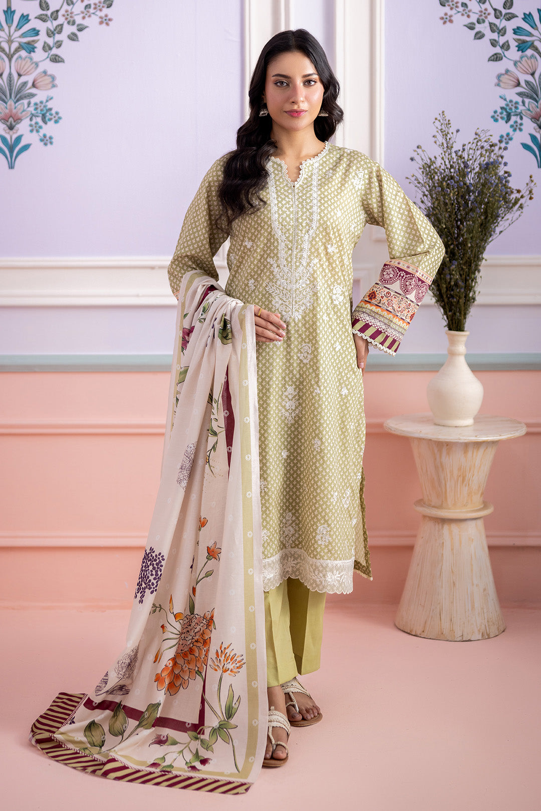 Unstiched Lawn Collection BY Zellbury (WUS26E30444)