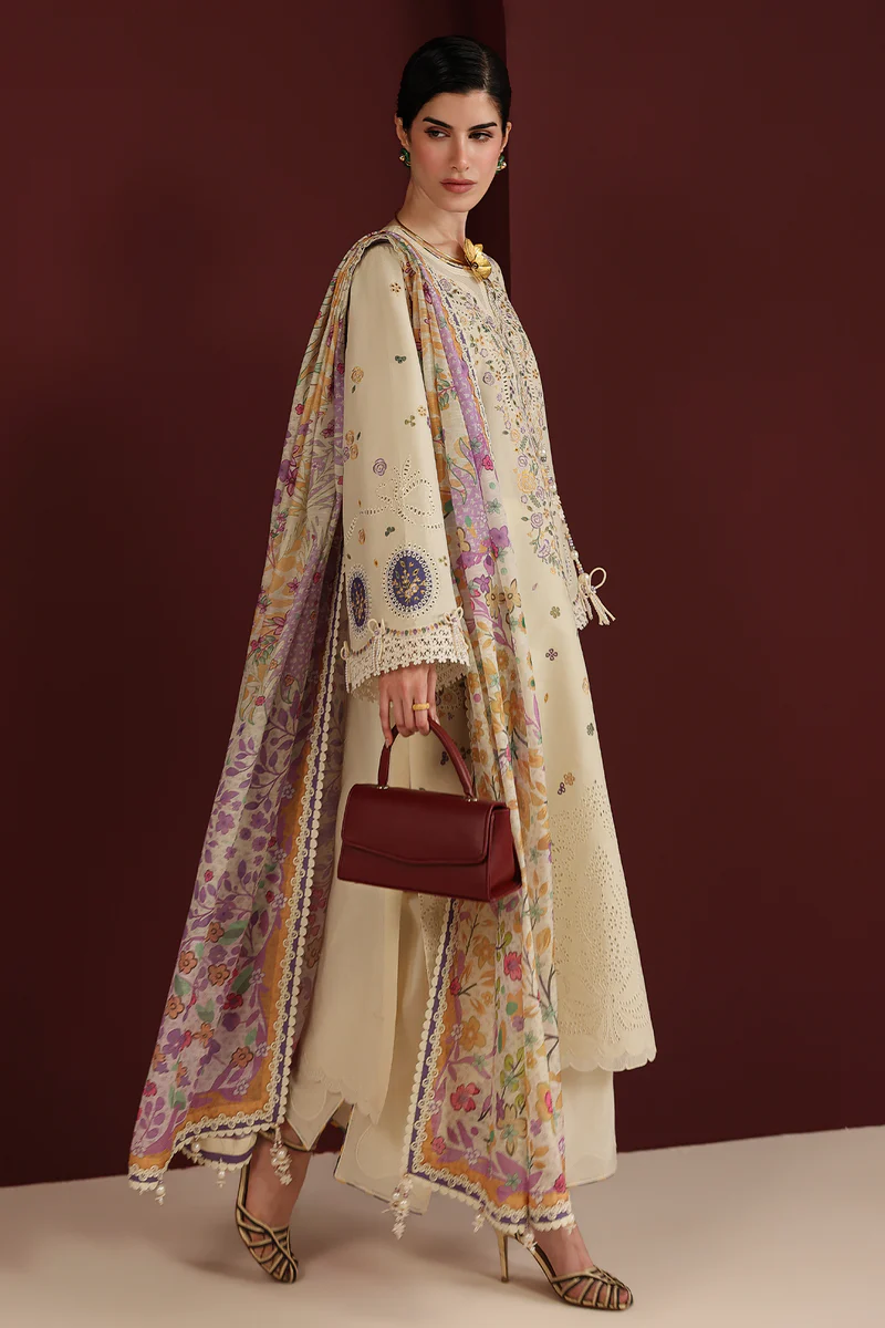 Jazmin Iris EMBROIDERED LAWN IL26-D01