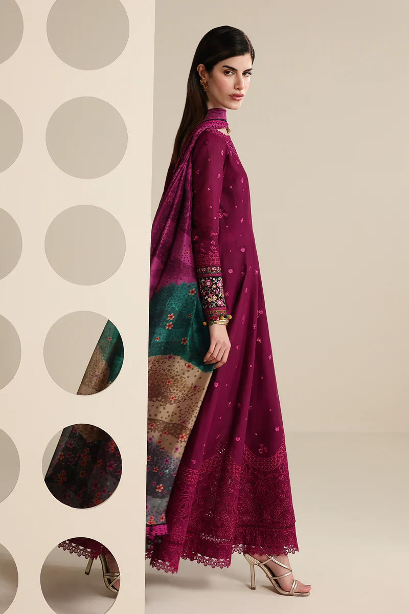 Jazmin Iris EMBROIDERED LAWN IL26-D02