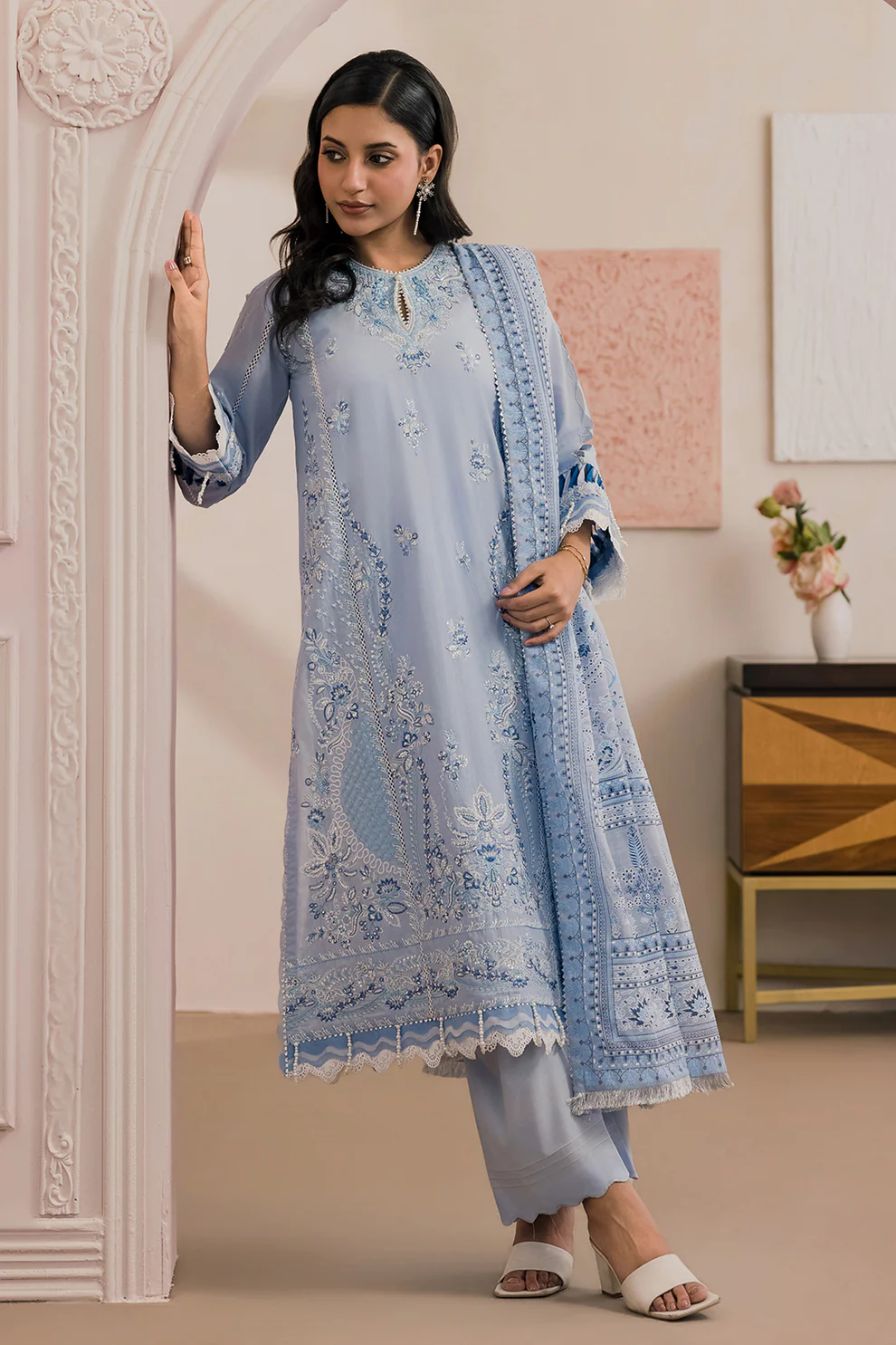 Unstiched Lawn Collection BY Zellbury (WUS26E30589 )