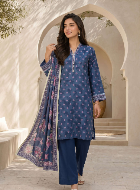 Unstiched 3 Piece Lawn Collection BY Zellbury(WUS26X38060)