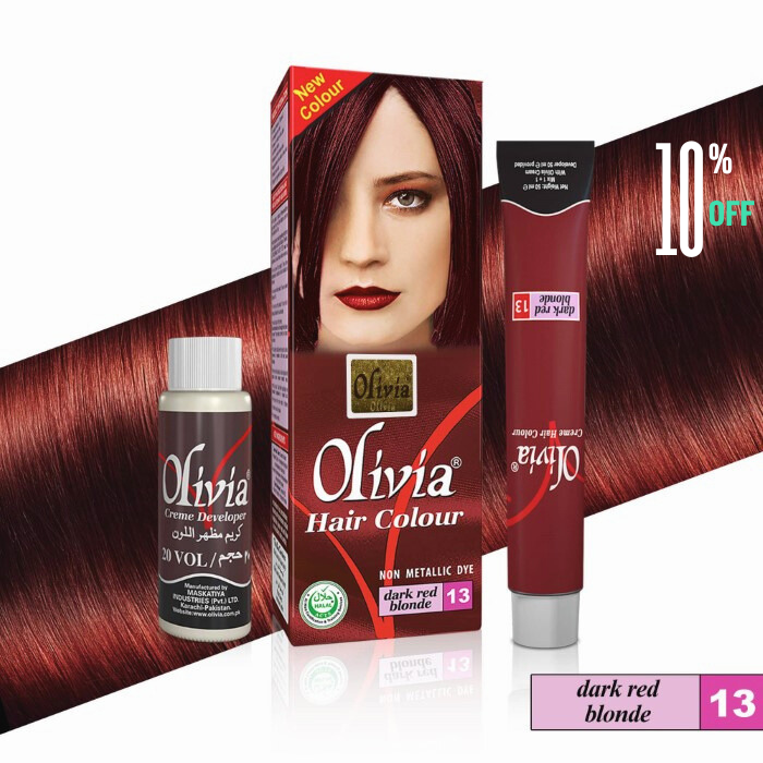 Olivia Hair Color (Dark Red Blonde 13)