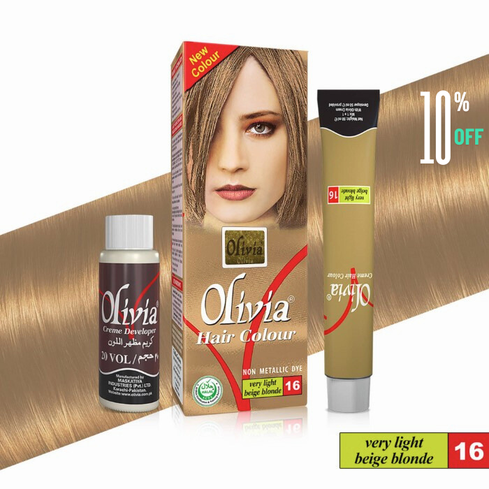 Olivia Hair Color 16 (Very Light Beige Blonde)