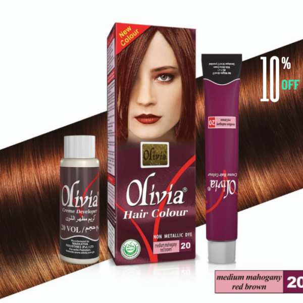 Olivia Hair Color 20 Medium Mahogany Red Brown