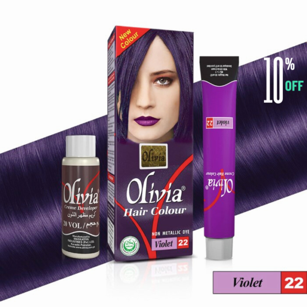 Olivia Hair Color 22 Violet ( Natural )