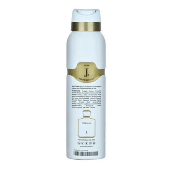 White Musk J. Body Spray, 150ml,